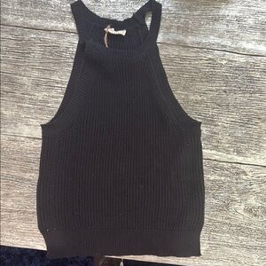 Marie Sweater Tank in Black size L
